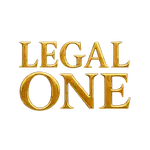 Logo con letras doradas de Legal One, firma de abogados en Cúcuta, Norte de Santander, que ofrece servicios jurídicos con profesionalismo y seriedad.