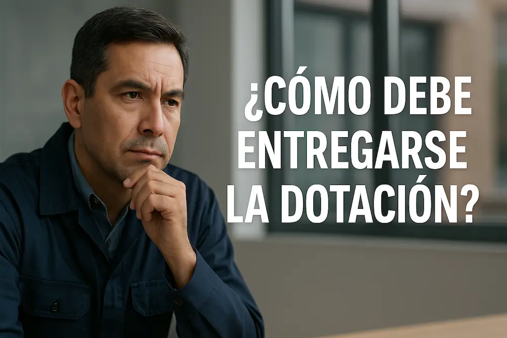 Hombre pensativo pregunta sobre la entrega de dotación laboral en Cúcuta, Norte de Santander.